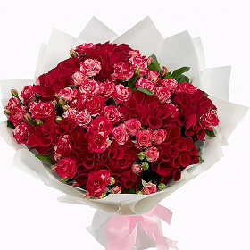 Premium Roses & Baby Roses Bouquet
