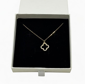Necklace Gold Clover